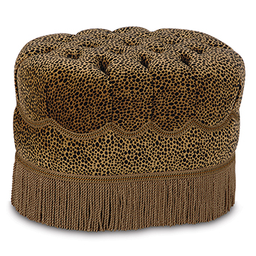 mD 16X24X19 TOGO COIN OVAL TUFTED OTTOMAN