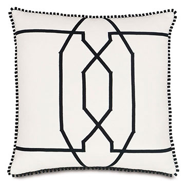 Ī 20X20 BALDWIN WHITE W/RIBBON DESIGN