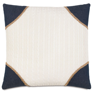  22X22 JUDE IVORY W/STRAUSS CORNERS