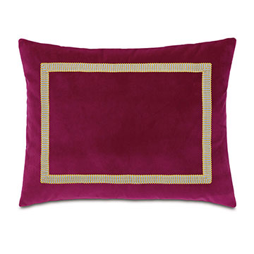 ���� 20X27 PLUSH RASPBERRY STANDARD SHAM