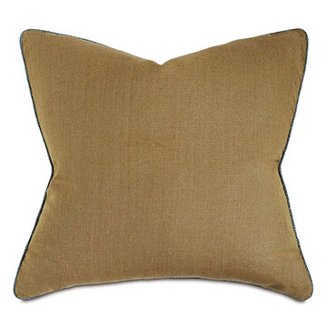 ���� 27X27 TRILLIUM SOLID EURO SHAM IN GOLD