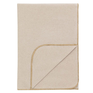 w̺ 52X80 BRERA THROW/OAK BLANKET STITCH