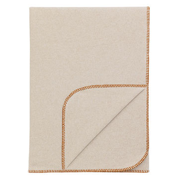 w̺ 52X80 BRERA THROW/RUST BLANKET STITCH